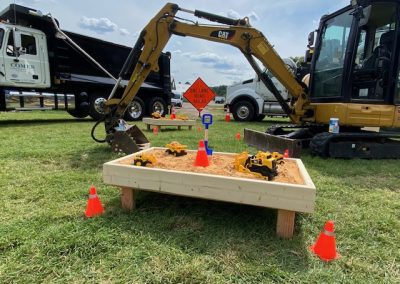 Comer Construction display at the National Night Out in Harford County