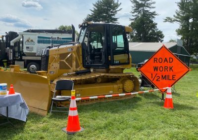 Comer Construction bulldozer display at the National Night Out in Harford County