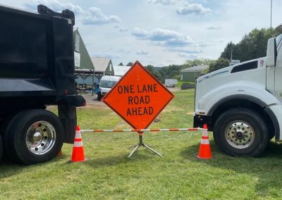 Comer Construction display at the National Night Out in Harford County