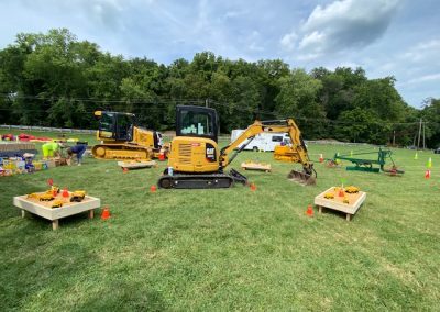 Comer Construction display at the National Night Out in Harford County