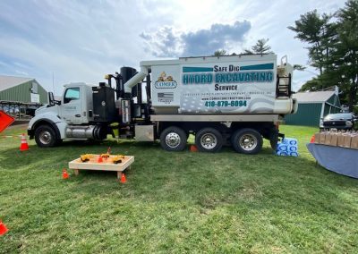 Comer Construction display at the National Night Out in Harford County