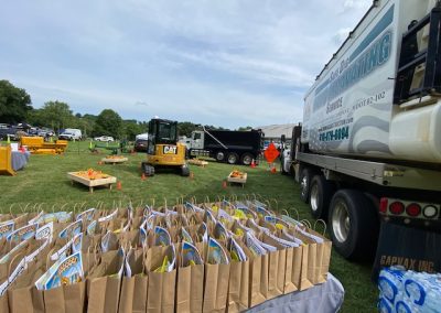 Comer Construction display at the National Night Out in Harford County