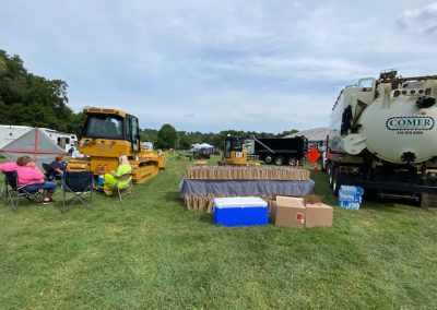 Comer Construction display at the National Night Out in Harford County