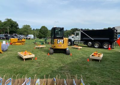 Comer Construction display at the National Night Out in Harford County