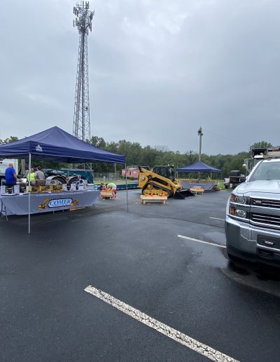Comer Construction display setup
