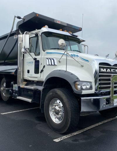 Comer Construction dump truck display
