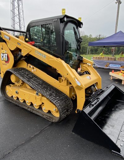 Comer Construction bulldozer display