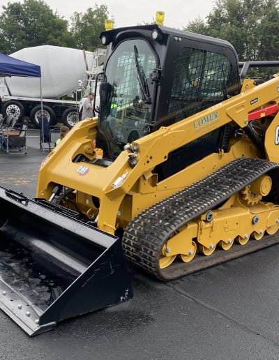 Comer Construction bulldozer display