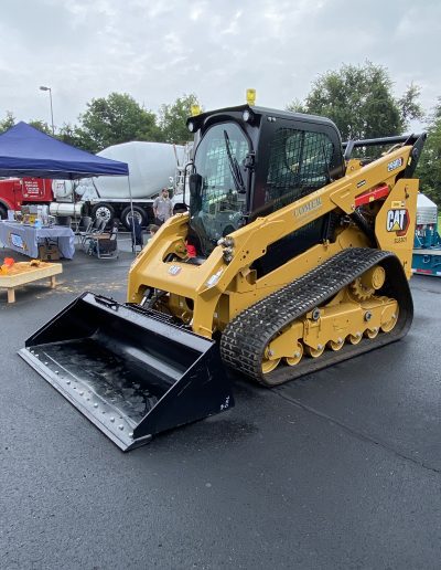 Comer Construction bulldozer display