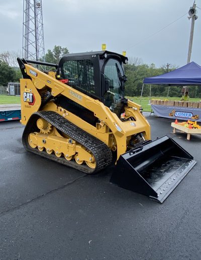 Comer Construction bulldozer display