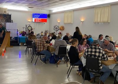 Enjoying food during the 2021 Employee Appreciation Event