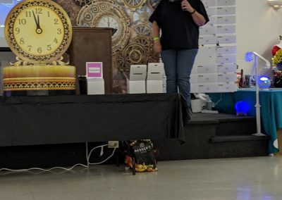 Linda Sue "Susie" Comer, the president & treasurer of Comer Construction speaks at the 2021 Employee Appreciation Event