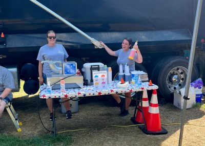 National Night Out displays and participants