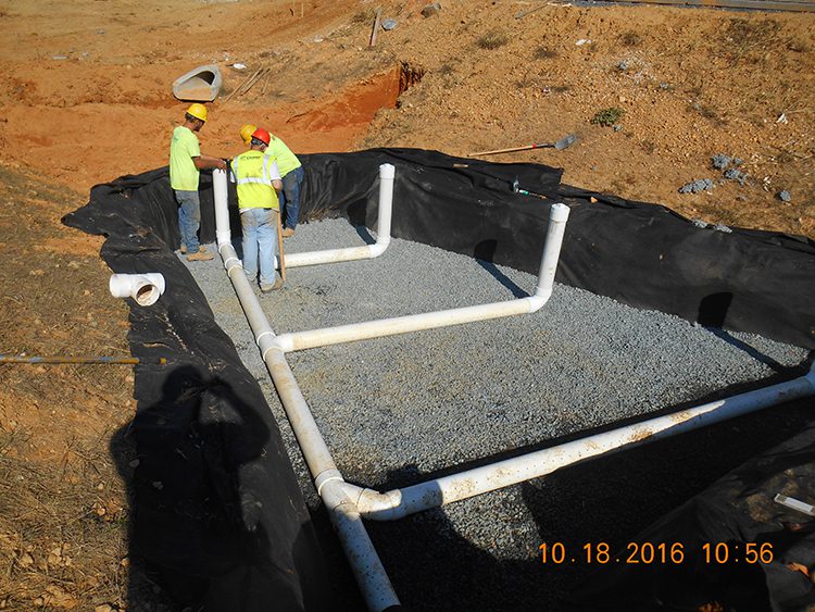 Maryland utility construction, installation of water pipes in Baltimore County