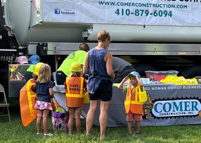 Comer Construction at Harford County National Night Out 2023