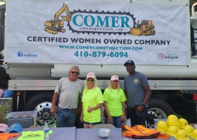 Comer Construction at Harford County National Night Out 2023