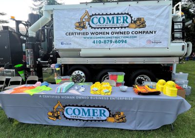 Comer Construction at Harford County National Night Out 2023