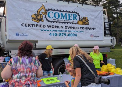 Comer Construction at Harford County National Night Out 2023