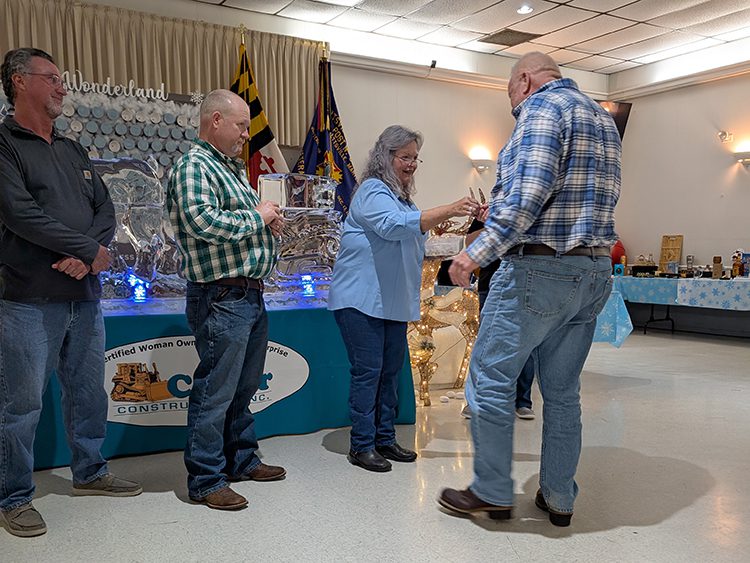 Employee Milestone Pin distribution