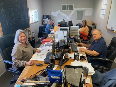 Charles Petr in the shared office space