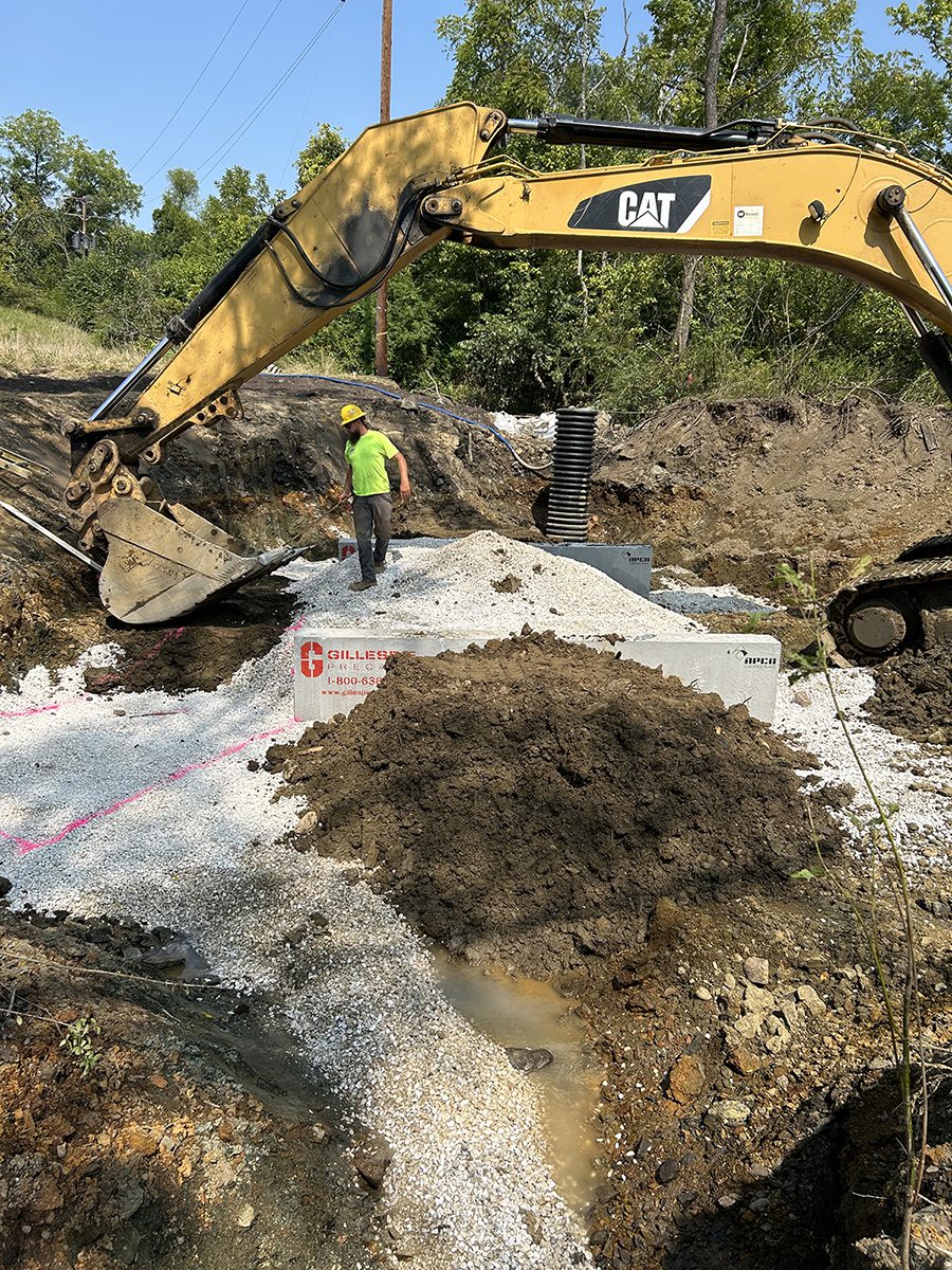Excavator working at Windsor Mill project