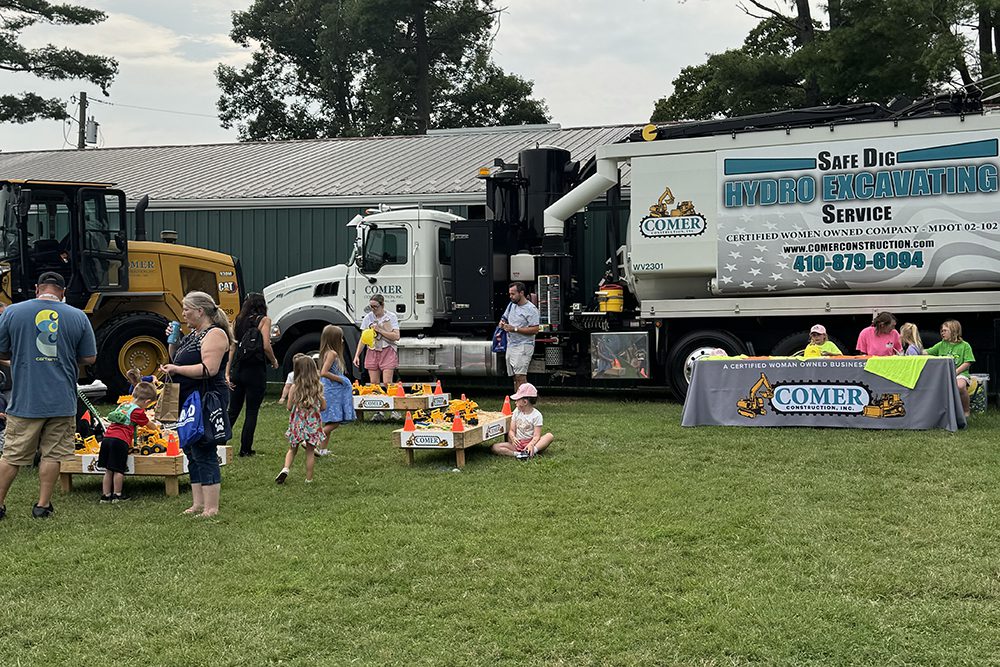 Comer sandboxes at National Night Out