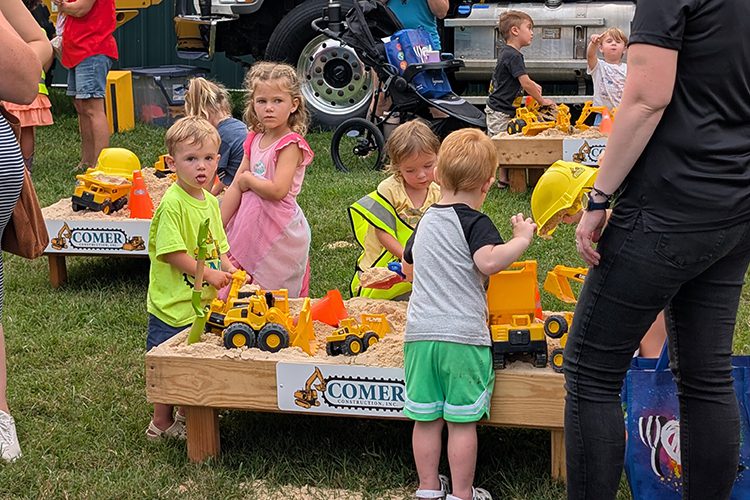 Comer sandboxes at National Night Out