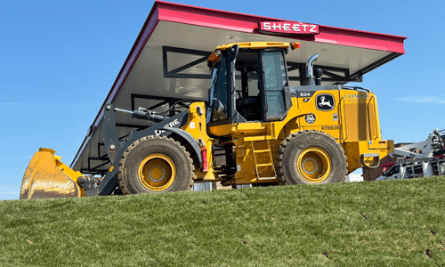Bulldozer at Sheetz