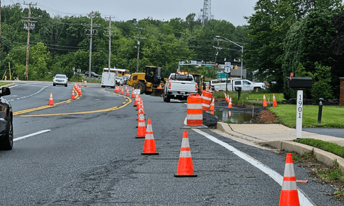 Maintenance of Traffic at a construction site